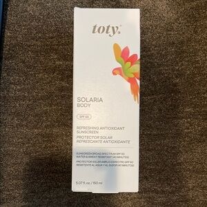 Toty Solaria Body Sunscreen SPF 50 NIB 5.07 oz